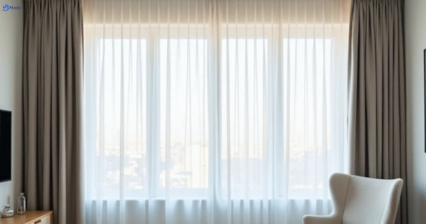 Restored vibrant drapes in airds-nsw QLD after Matty Curtain Cleaning